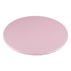 Podkład pod tort okrągły 25 cm - blady różowy