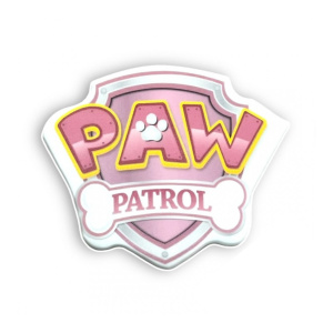 Figurka cukrowa - 2D - różowe LOGO PAW PATROL