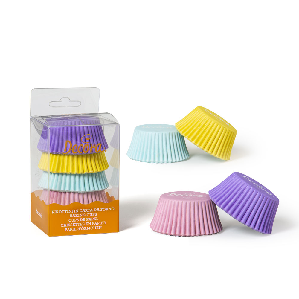 Papilotki do muffinek pastelowe 75 szt., Decora