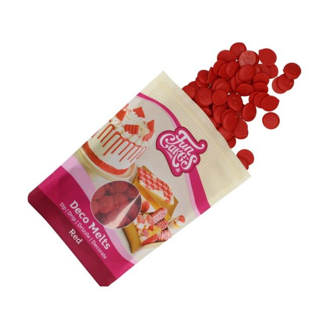 Surogat czekoladowy w pastylkach czerwony 250 g - FunCakes - obrazek 2
