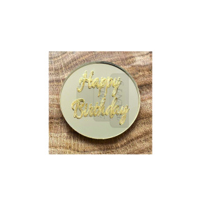 Żeton "Happy Birthday" złota plexi
