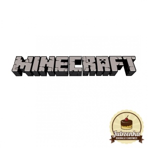 Figurka cukrowa - 2D - LOGO Minecraft