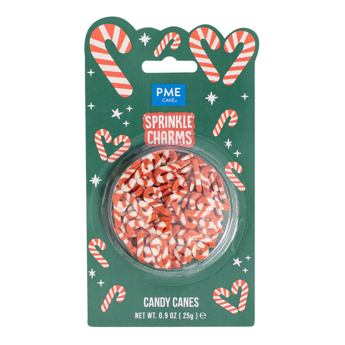 Świąteczna posypka w kształcie lasek cukrowych, 25g, PME