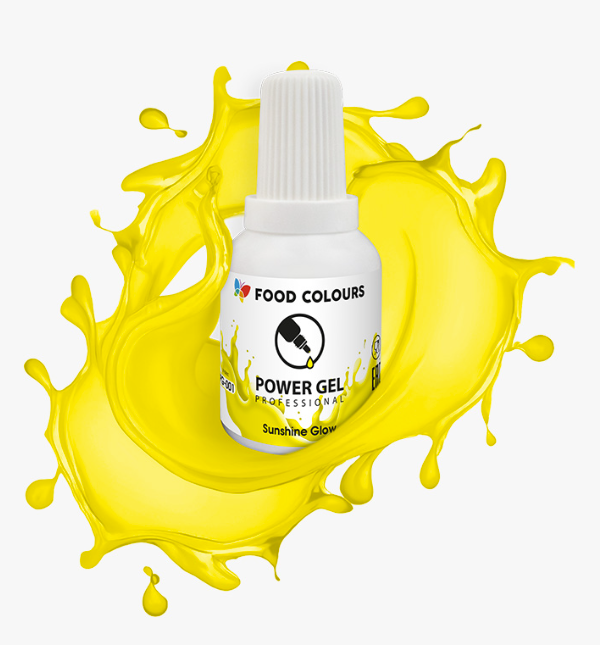 Barwnik spożywczy w żelu Power Gel 20 g żółty Sunshine Glow