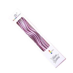Świeczki kręcone violet 6 szt.