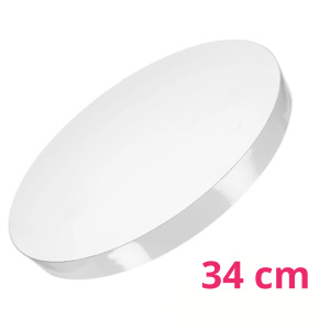 Podkład pod tort styrodurowy 34 cm - biały