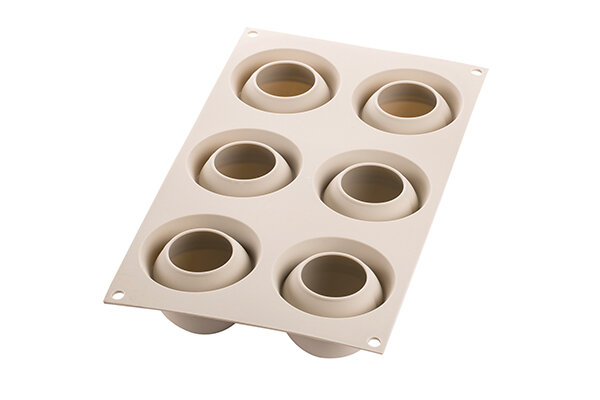 Forma silikonowa 3D Jabłko, brzoskwinia, morela – śr. 6,2 cm - Silikomart - obrazek 3
