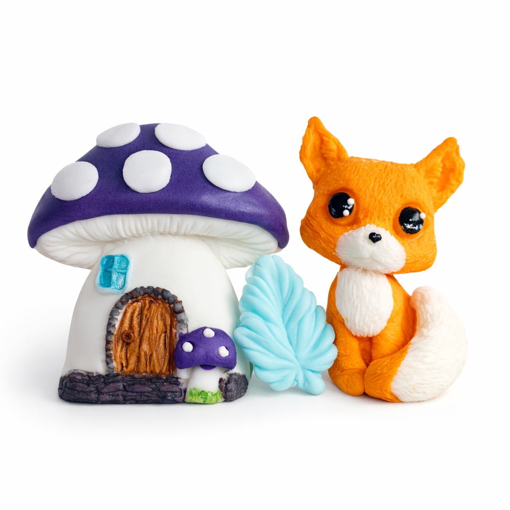 Figurki cukrowe Zaczarowany las - lisek
