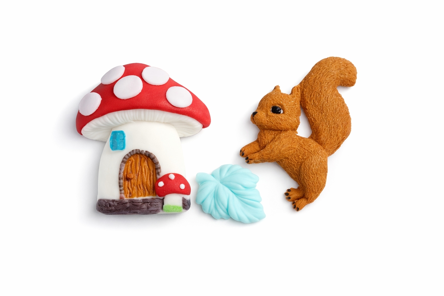 Figurki cukrowe Zaczarowany las - wiewiórka