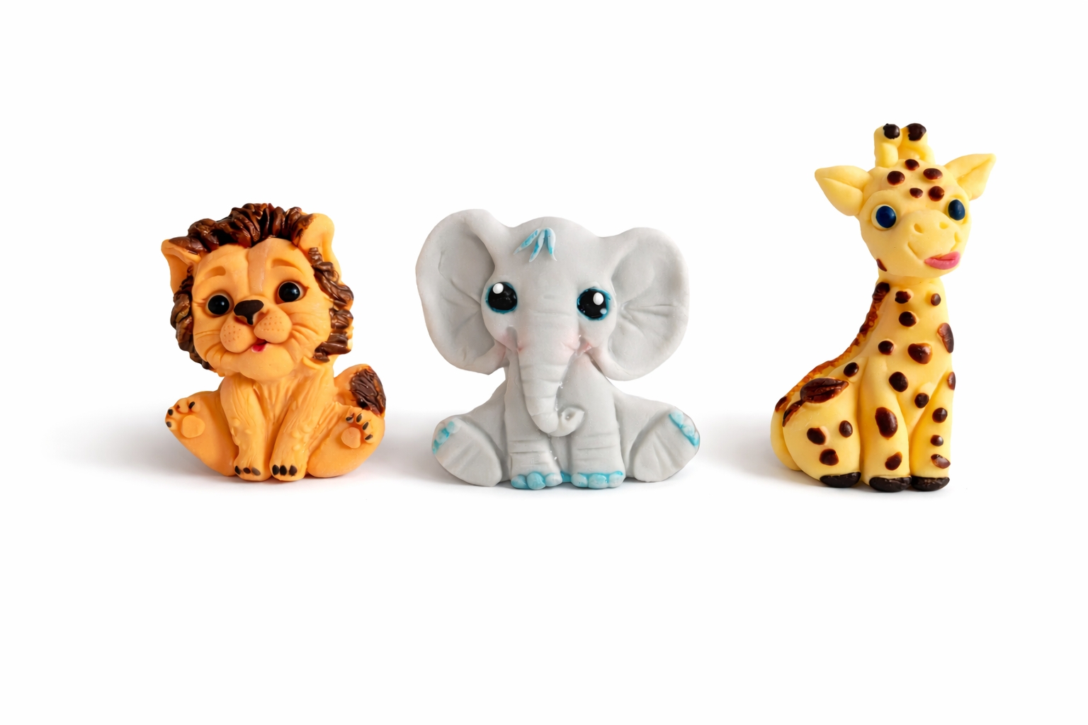 Figurki cukrowe Zwierzątka Safari 2D