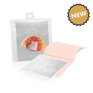 Srebro jadalne w listku 8*8 cm, 1 szt. GoldChef