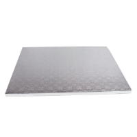 Podkład pod tort 35*45 cm - srebrny