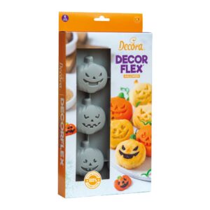 Forma silikonowa do pieczenia Halloween Dynie 6 gniazd - Decora
